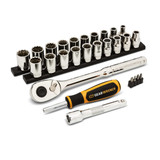 Order In - GEARWRENCH Mechanics Hand Tool Set 1/2" Drive 12 Point SAE/Metric 27 Piece - GWXSCBMTS12