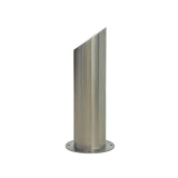 Order In - Gorilla Fixed Bollard 800mm (D219mm) Thickness 3mm Surface Mounted Sloped Top - Stainless Steel - BOL-FX-080SS