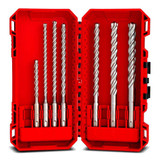 Milwaukee M18 FUEL™ 26mm SDS Plus Rotary Hammer with Drill Bit Kit (2x 6.0Ah HO, 1x FB8, Bag) - M18FH863FHBA