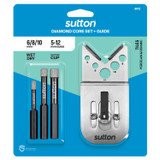 Order In - Sutton Tools Wet/Dry Diamond Grit Holesaw Set Plus Guide 6-10mm - D618S4B
