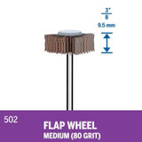 Dremel Flap Wheel 9.5 MM 80 Grit - 502