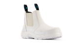Order In - Bata Hercules White Microfibre Slip On Safety Boot -80412514