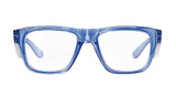 Order In - SafeStyle Fusions FBLC100 Safety Glasses - UV400 - Blue Frame - Clear Lens