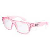 Order In - SafeStyle Fusions FPC100 Safety Glasses - UV400 - Pink Frame - Clear Lens