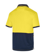 Order In - Workhorse MSH103 Polo - Men's Two-Tone - High Visibility - Short Sleeve - Polyester - Yellow/Navy