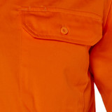 Order In - Workhorse MSH003 Work Shirt - Men - Two-Tone - High Visibility - Classic - Long Sleeve - Cotton - Orange/Navy