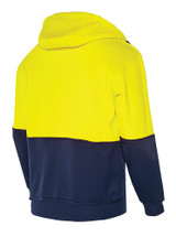 Order In- Workhorse MFL002 Men's Two-Tone High Visibility Anti Pill Fleece - Polyester/Cotton - Yellow/Navy