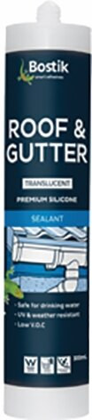 Order In - Bostik 30840060 - Roof & Gutter Silicone Sealant - Premium Grade - Cartridge - Grey - 300 gram