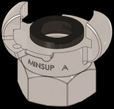 Order In - Minsup Claw Coupling - Type A - Stainless Steel - BSP Female - 1" - AF25BSPSTS-B