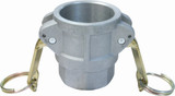 Order In - Dixon Camlock Coupler - Type D - Female X Female BSP - Aluminium - 40mm - ALDC150D