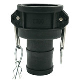 Order In -MCC Camlock Female Coupler/Hose - Cam&Groove - Type C - Polypropylene - 80mm - C300PP