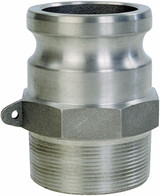 Order In -Dixon Camlock Adaptor - Type F - Male X Male BSP - Stainless steel - 50mm - SS200F