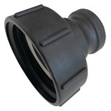Order In -MCC Adaptor IBC - Camlock Adaptor - Black Polypropylene - White Pe Gasket - Female X 2" Male - A200PPBU-S100X8