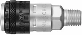 Order In -Nitto Kohki Socket - Cupla Safety Lock - Steel - BSP Male - 1/2inch - 319811752