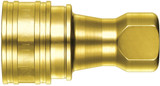 Order In -Nitto Kohki NC- 3S-A Cupla - Large Flow - Brass - Socket - BSP Female - 3/8inch - 345120310