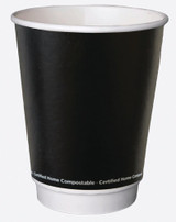 Order In - Detpak - Cup - Double Wall - Hot Beverage - Smooth - Aqueous - Black - 12oz/360ml (Carton of 500)