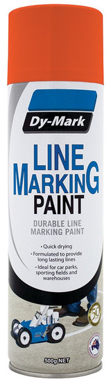 Order In - DY-MARK - Durable Line Marking Paint - Aerosol - Mach - Orange - 500g