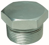 Order In - AAP Plug - Hexagonal Head - Mild Steel - BSP - Galvanised - 10 Nb - 21.4mm - SP10G