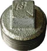 Order In - AAP Hollow Plug - Square Head - Malleable Iron - BSP - Galvanized - 32 Nb - 35.1mm - LP32