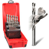 Bordo 25 Piece 1.00 - 13.00mm Metric HSS Delta Point Drill Bit Set - 2015-M3