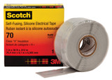 Order In - Scotch 80611438617 Electrical Tape 70 - Self-Fusing - Silicone Rubber - Grey - 25mm x 9.15m
