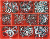 Order In - Champion Fasteners Spring Washer Kit - 535 Piece - Steel - Zinc Plated - 5/32 to 3/4" - CA520 - Champion