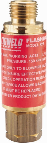 Order In - Cigweld 308853 Comet F2B Fuel Flashback Arrestor - 5/8-18" UNF LH