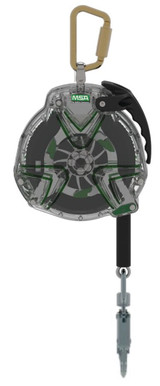 Order In - MSA V-Tec Self Retracting Lifeline Cable - Galvanised Steel - Black - 10m