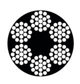 Order In - Bullivants Wire Rope - Grade 1570 - PVC Coated - Galvanised - 6 x 19 - 4mm