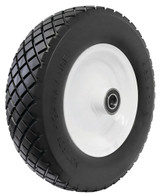 Order In - Easyroll - Pneumatic Wheel - Puncture Proof - 200 kg - Urethane Foam/Steel - White - 1" Precision Bearing - 390 mm -  - EHI