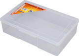 Order In - Fischer - F1H-096 - Plastic Storage Box - 1 Compartment - Clear - 310W x 200D x 80Hmm