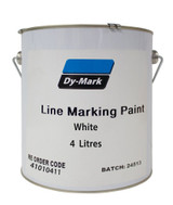 Order In - DY-MARK - Solvent Based Durable Line Marking Paint - Can - N14 White - 4L