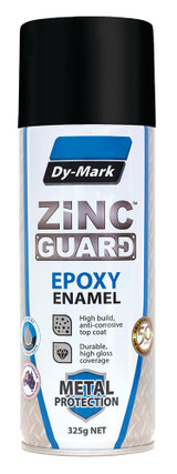 Order In - DY-MARK - Epoxy Enamel Paint - Aerosol - Liquid - Flat - Zinc Guard - Black - 325g