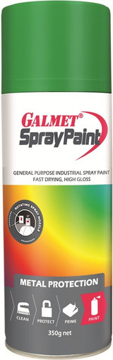 Order In - Galmet ® GSPNGA350 SprayPaint Enamel Aerosol - Natural Green - 350g