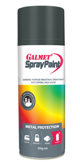 Order In - Galmet ® GSPFBA350 SprayPaint Enamel Aerosol - Flat Black - 350g