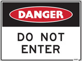 Order In - PROSAFE Construction Sign - Danger - Do Not Enter - Polypropylene - 600mm x 450mm
