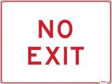 Order In - PROSAFE Construction Sign - Directional - No Exit Cp - 600mm x 450mm
