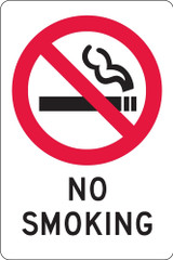 Order In - PROSAFE Prohibition Sign - No Smoking - Metal - 300mm x 450mm