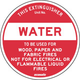 Order In - PROSAFE Fire Equipment Sign - Extinguisher Water - Polypropylene - 200mm