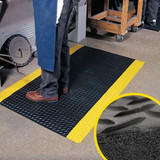 Order In - Notrax Cushion Trax® Anti-fatigue Mat - Black/Yellow - 910mm x 1520mm