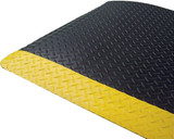 Order In - MatTek - Diamond Foot Anti Fatigue Mat - 900 x 1500 x 15mm - DF35YEL - Black/Yellow Border
