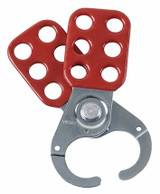Order In - BRADY Safety Lockout Hasps - 38mm Diameter Jaw Pack Red/White Pack 12