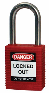 Order In - BRADY Safety Plus Padlock Red