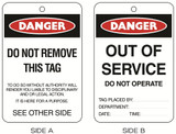 Order In - PROSAFE Tag - Danger - Do Not Remove/Out Of Service - Poly - 100mm x 150mm - Pack of 10