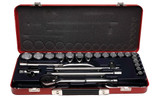 Order In - JBS SS12-24 1/2 Square Drive Socket Set - A/F - 24 Piece