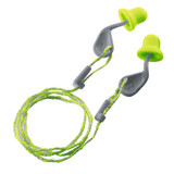 Order In - uvex xact-fit XA-CD Earplugs - Disposable - Corded - Push-Ins - with Reusable Pin - Class 4 - 22dB - Green/Grey - Regular - Pack of 50 Pairs