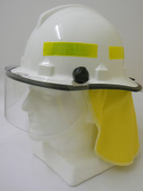 Order In - 3M HF46 7012869795 Visor - Fits HF46 Bush Firemans Helmet - Polycarbonate - Medium Impact - Clear - 100x400mm