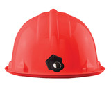 Order In - 3M HC43L 7012921247 Hard Hat - Tuffmaster Lite - Type 1 ABS - Unvented - 6 Point Pinlock Suspension - Metal Lamp Bracket - Red