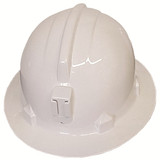 Order In - 3M HH40 7012922380 Hard Hat - Full Brim - Type 1 ABS - Unvented - Plastic Lamp Bracket - 6 Point Pinlock Suspension - White