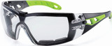 Order In - uvex pheos 9192-305G Safety Glasses-with Dust Guard-Black/Yellow Temple-Supravision Excellence Coating-Anti-Scratch/Anti-Fog-Chemical Resistant - clear Lens